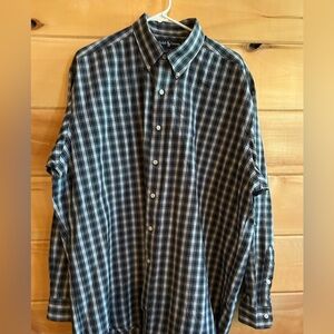 Men's Ralph Lauren Blake Blue Green White plaid shirt size XL